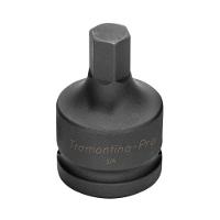 Soquete De Impacto Ponta Hexagopnal Em Aço Cromo Molibdênio 11 Mm - Encaixe 3/4'' Tramontina - 1