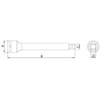 Extensão Em Aço Cromo Molibdênio 10'' - Encaixe 3/4'' Tramontina - 2
