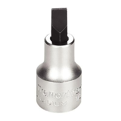 Soquete Em Aço Cromo Vanádio Ponta Chata Tamanho 8 - Encaixe 1/2" Tramontina Pro Tramontina