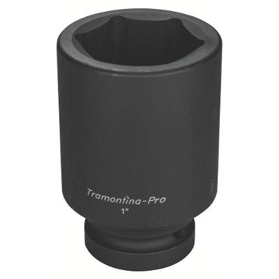 Soquete De Impacto Sextavado Longo Em Aço Cromo Molibdênio 60 Mm - Encaixe 1'' Pro