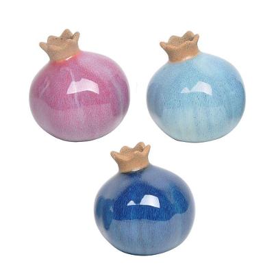Conjunto de Mini Vasos de Cerâmica Roma 3 Pçs
