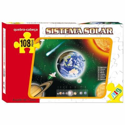 Quebra-cabeça - Sistema Solar - 108 Peças - Nig