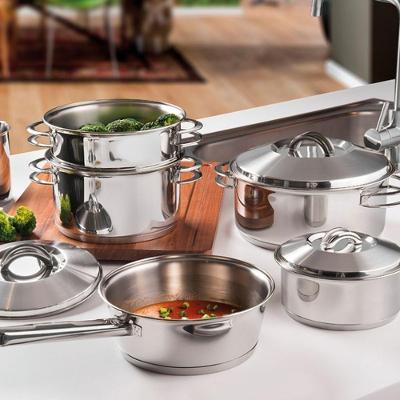 Jogo de Panelas Aço Inox 6 Peças Solar Tramontina