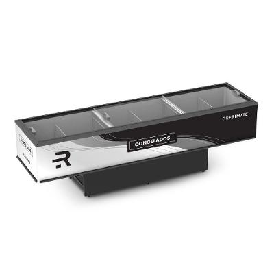 Expositor Ilha Câmara Horizontal Plus De Congelados Vidro Reto 3,00m Eip 3000 Vr New 127v 127v