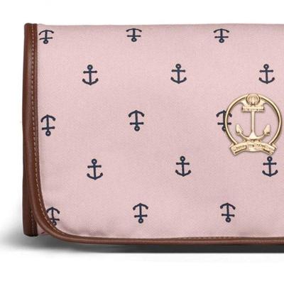 Trocador Portátil Navy Sarja Classic For Bags Rosa