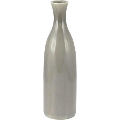 Neutral Garrafa Decorativa 40X12X12Cm Cerâmica Cinza