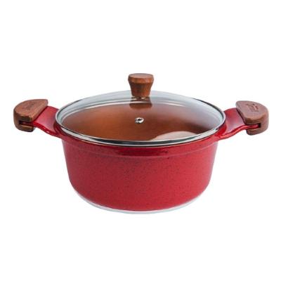 Caçarola Vermelha Teflon Antiaderente Gold Javali Am 20cm