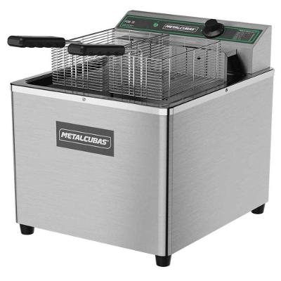 Fritador Elétrico De Mesa 15 Litros óleo Foe 15 M 220v 5000w - Metalcubas
