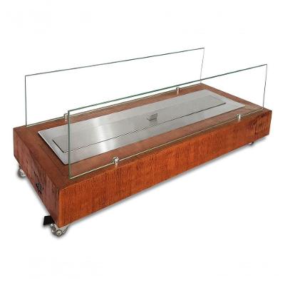 Lareira Ecológica Classe A A álcool - Portátil Madeira Rústica Queimador 70cm