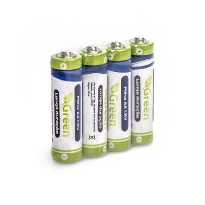 Pilha Green Alcalina 1 5v Aa C 4