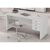 Mesa Com 03 Gavetas Para Home Office Branco - 6