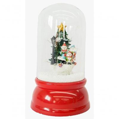 Decoração Enfeite Natal Cúpula Natalina 12 Leds árvore De Natal 29,5cm