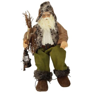 Papai Noel Sentado 70cm Com Lanterna 70cm