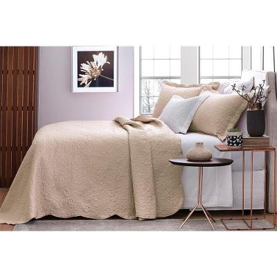 Kit Cobre Leito Queen 3 Peças 260x240cm Ipê Bege Jolitex