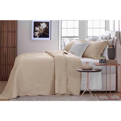 Kit Cobre Leito Casal 3 Pçs 260x240cm Jacarandá Bege Jolitex