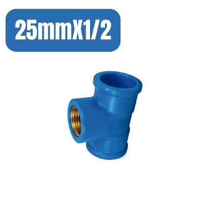 Tê Soldável C/bucha Latão 25mmx1/2" - Krona 20 Peças
