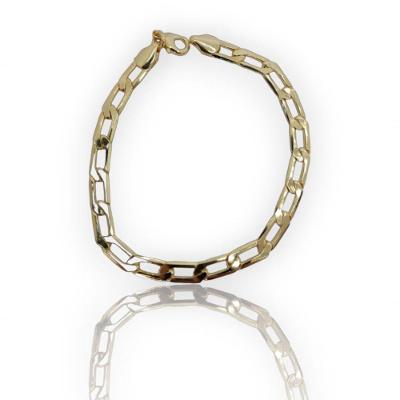 Pulseira Masculina Elos 1x1 Dourado