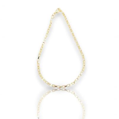Pulseira Elo Chato Dourado