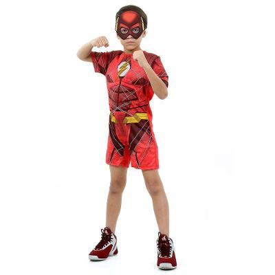 Fantasia Infantil - The Flash Curto Com Musculatura Liga Da Justiça - Tamanho G (9 A 12 Anos) - 16031 - Sulamericana