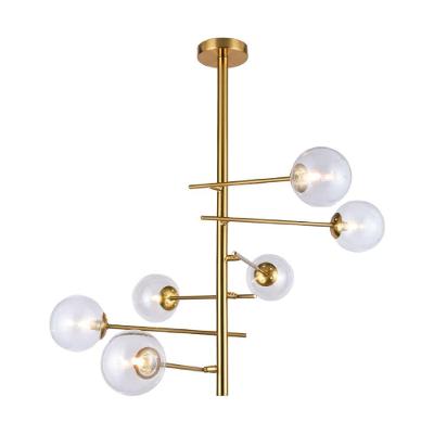 Lustre Pendente Orluce Cosmos Ii Dourado G9 Bivolt