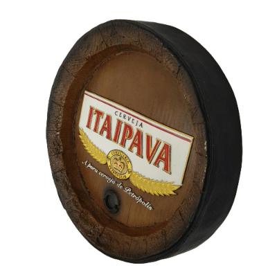 Placa Decorativa De Parede 40 Cm Diâmetro Fibra De Vidro Fibra Cerva Itaipava