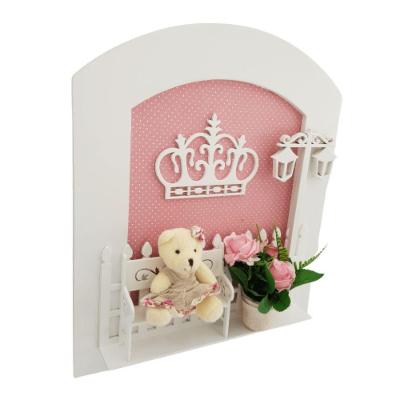 Quadro Ursinho Mdf Rosa