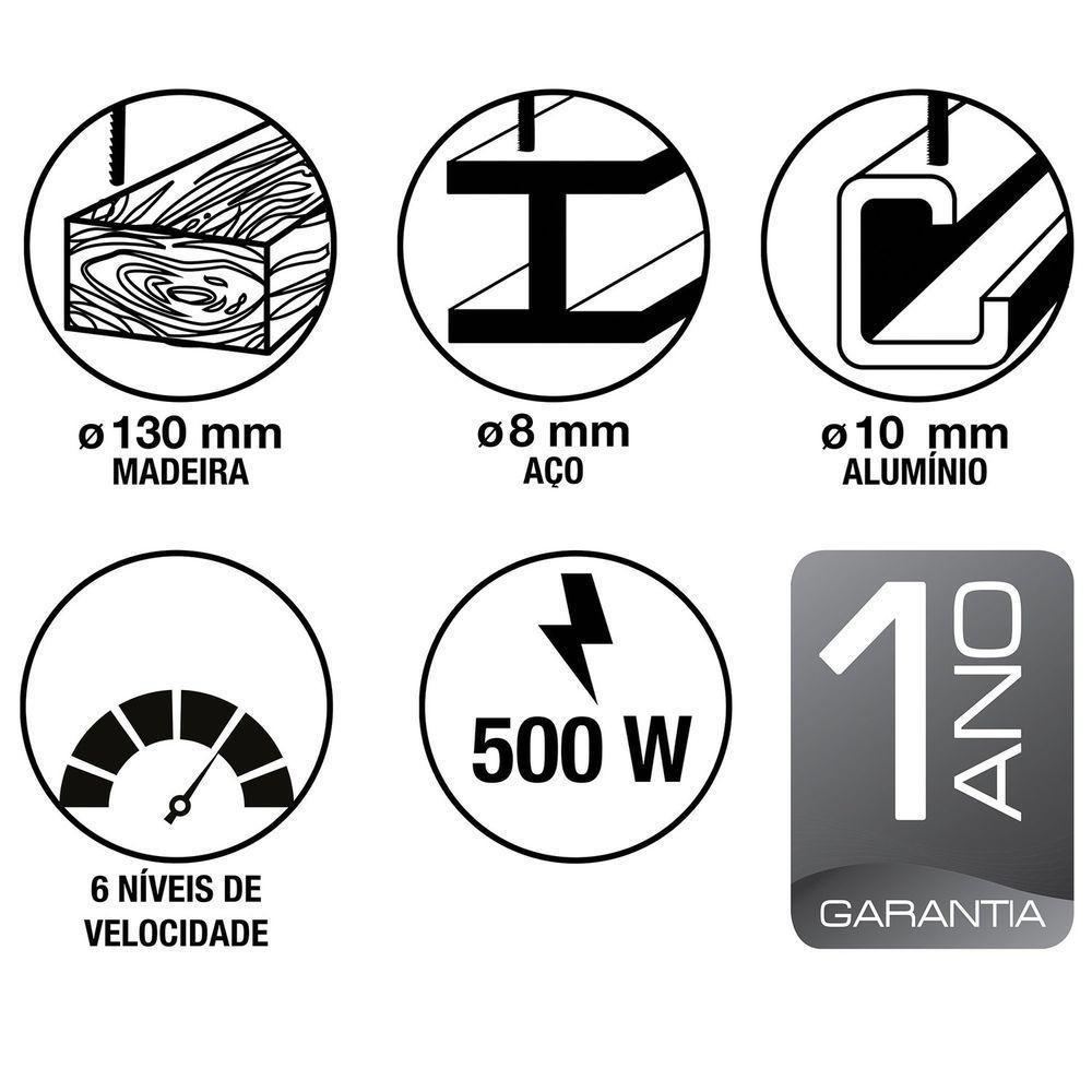 Serra Tico-tico 500 W 127 V Tramontina Para Uso Profissional Tramontina - 4