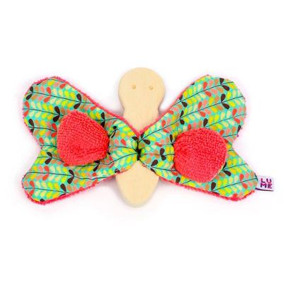 Borboleta Sensorial Para Bebê - Madeira - Lm72 - Lume