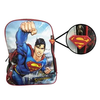 Mochila Super Homem De Costas Escolar Infantil Criancas Heroi Superman