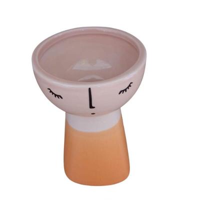 Vaso Estilo Boneca Esmaltado 14X8 Laranja