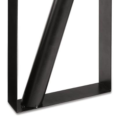 Vaso Decorativo Geométrico em Metal Preto 25,5x20cm