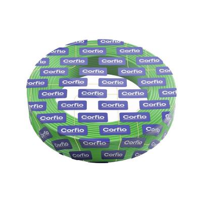 Fio De Cobre Flexível 10,0mm2 - Corfio Verde - 100m (rolo)