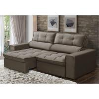 Sofá Retrátil Reclinável 3 Lugares 220Cm Blanches F05 Veludo Castor - 4