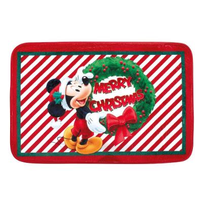 Tapete Licenciado De Natal Mickey 40cm X 60cm