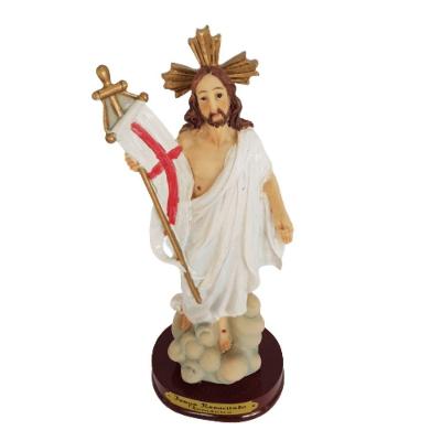 Imagem Jesus Ressuscitado Resina Romântico