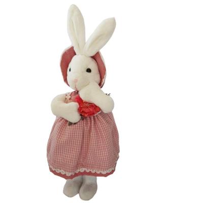 Coelha Com Vestido Rosa Com Babado 65cm 65cm