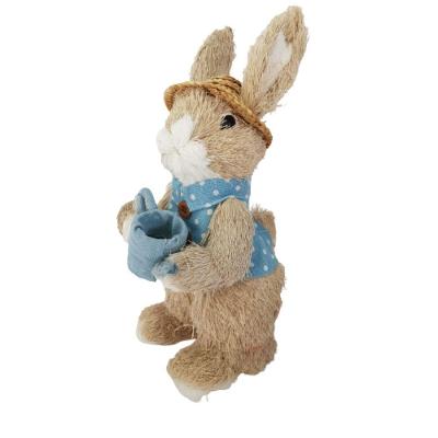 Coelho Páscoa Com Chapéu E Regador 27cm