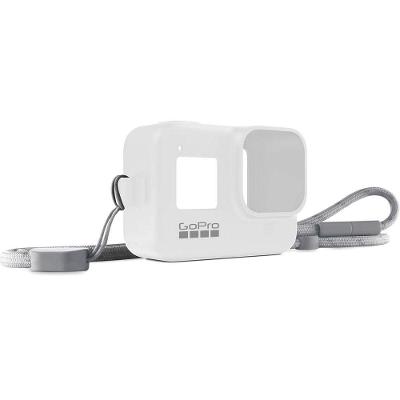 Capa Silicone Sleeve + Cordão Lanyard Original para GoPro 8 Black Cor Branco
