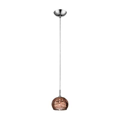 Pendente Soho 13cm X 16cm h 1 X G9 Cobre E Transparente