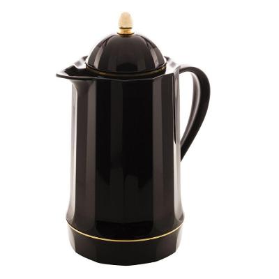 Garrafa Térmica Canelada Preta 1lt 1 Litro