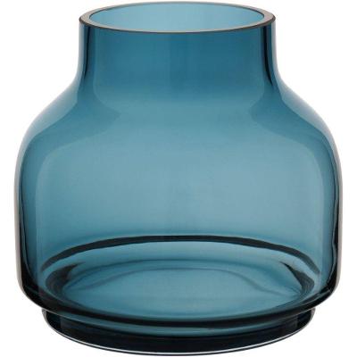 Eudora Vaso 12X13X13Cm Vidro Azul