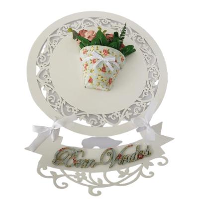 Enfeite Guirlanda Mdf Flores Bem Vindos 35cm X 35cm