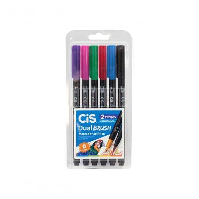 Marcador Artístico Dual Brush 2 Pontas Aquarelável Estojo