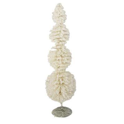 Árvore Natal Decorativa De Mesa Nevada 60cm 60 Cm