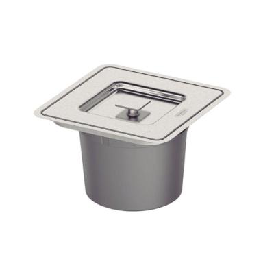Lixeira De Embutir Clean Square 5 L Inox Tramontina