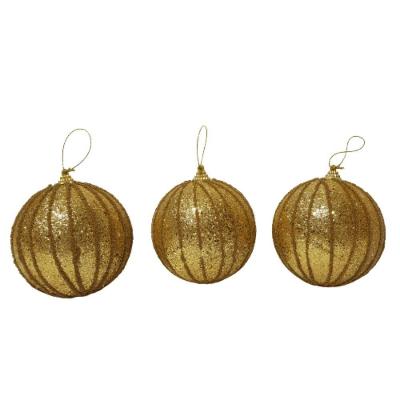 Bola De Natal Kit Com 3 Unidades Kit 3 Pçs.