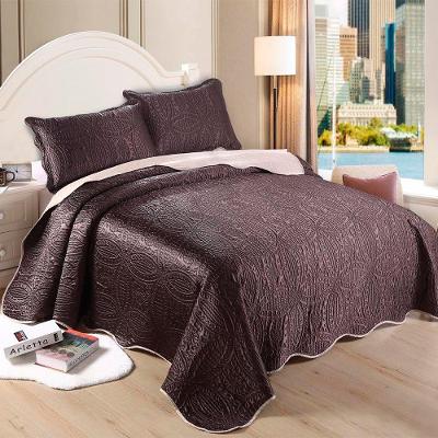 Kit Colcha Cetim Fashion 3 Pçs Queen 240x260cm Doa Sultan