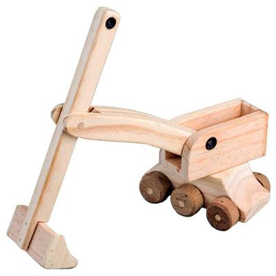 Máquina De Construção Escavadeira - Madeira - B031 - Olly Toys