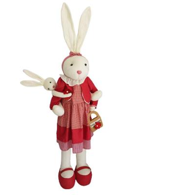 Coelha Com Filhote Vestido Xadrez Vermelho 152cm 152cm
