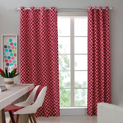 Cortina Estampada Com 16 Ilhós 220x240cm Georgia Casa D'oro Sultan